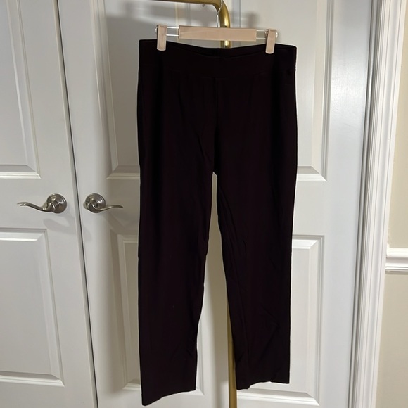 Eileen Fisher Slim Ankle Pants-brown - Picture 5 of 8